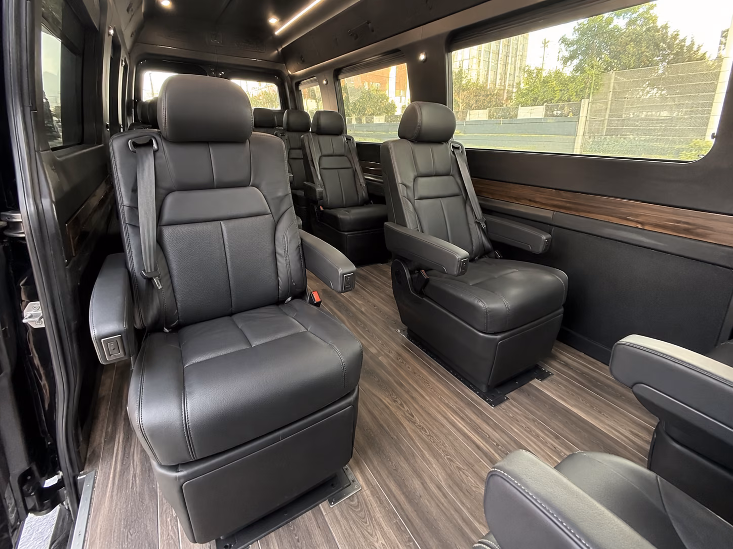 cleveland 18 passenger sprinter van inside
