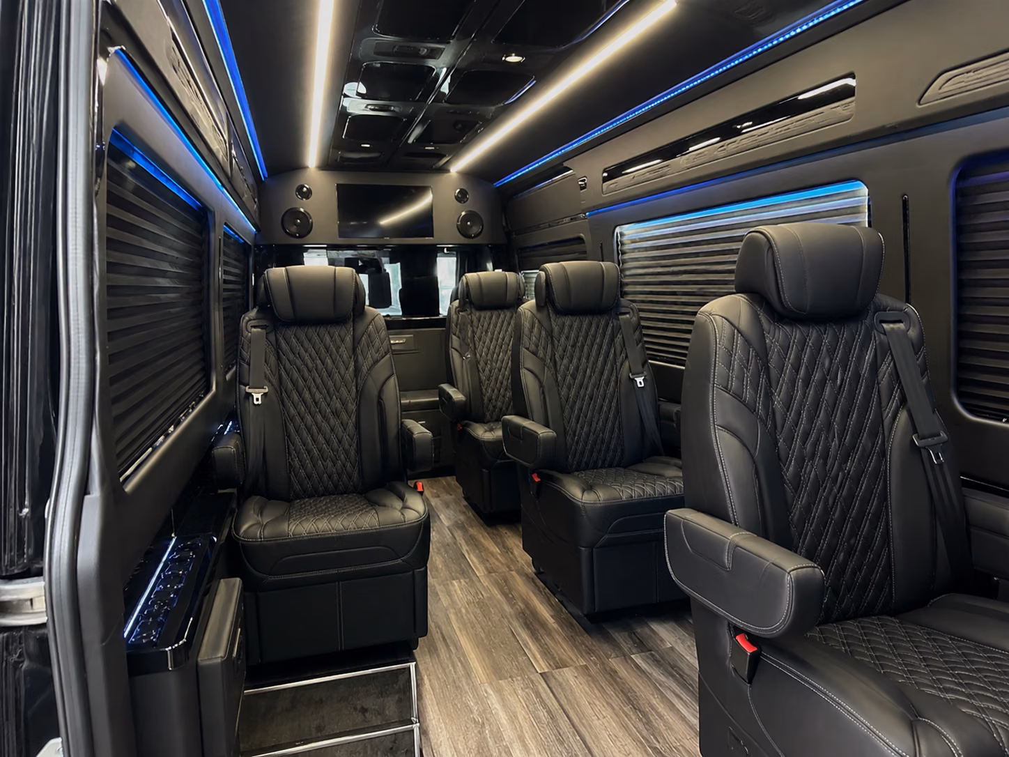 cleveland 20 passenger sprinter van inside